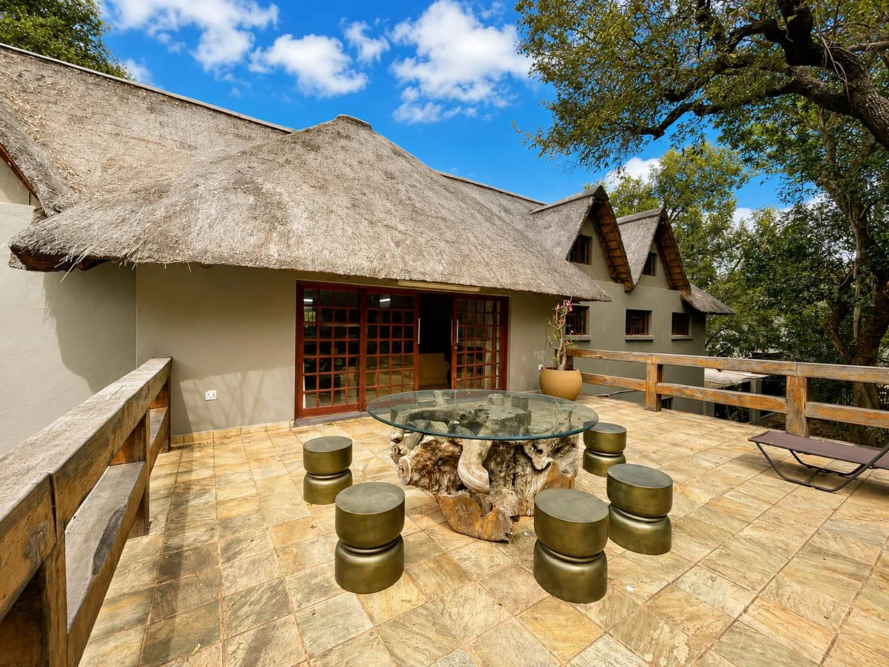 Thatched patio